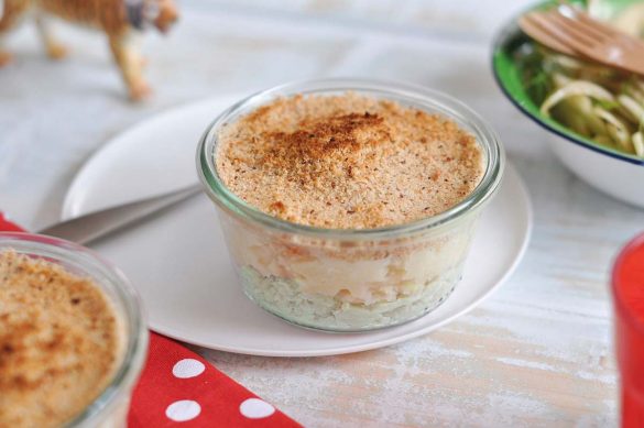 mini-parmentier panais volaille et salade fenouil