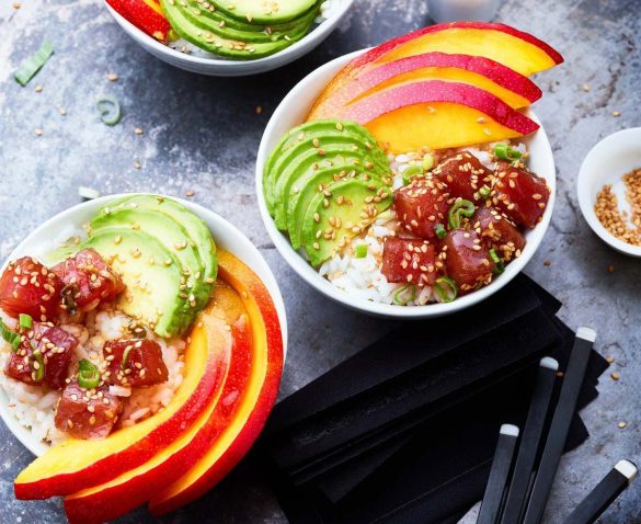 Poke bowl mangue avocat