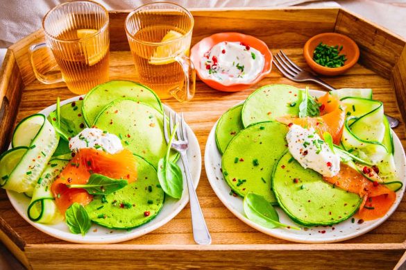Pancakes aux épinards